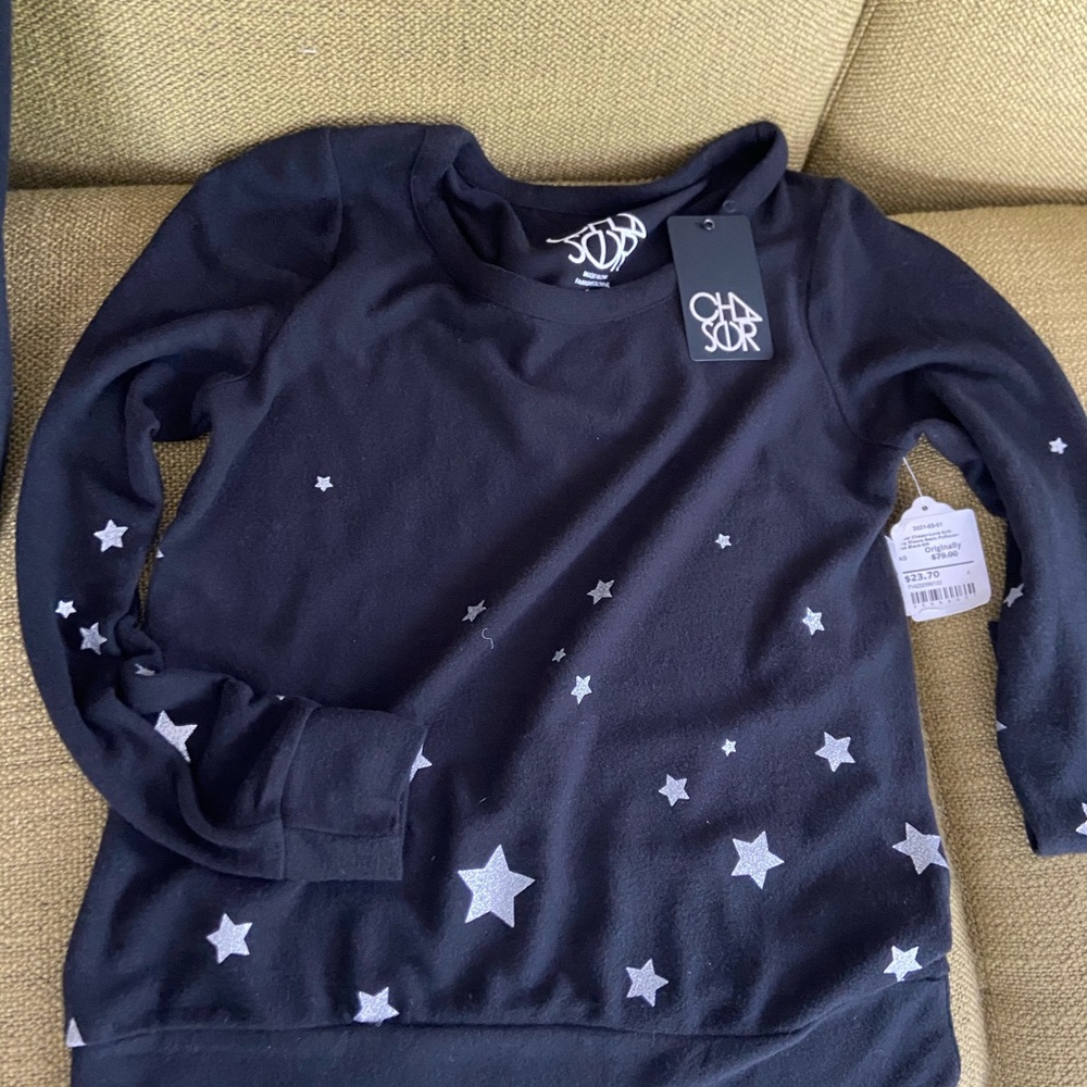Chaser foil star sweatshirt